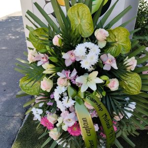 Vijenac "Elegantni Spokoj" – Zeleno-Ružičasta Harmonija